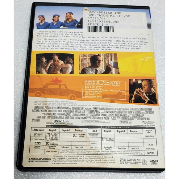 Tom Hanks DVD Lot Green Mile Road to Perdition League Own Catch Me If You Can - Picture 7 of 13